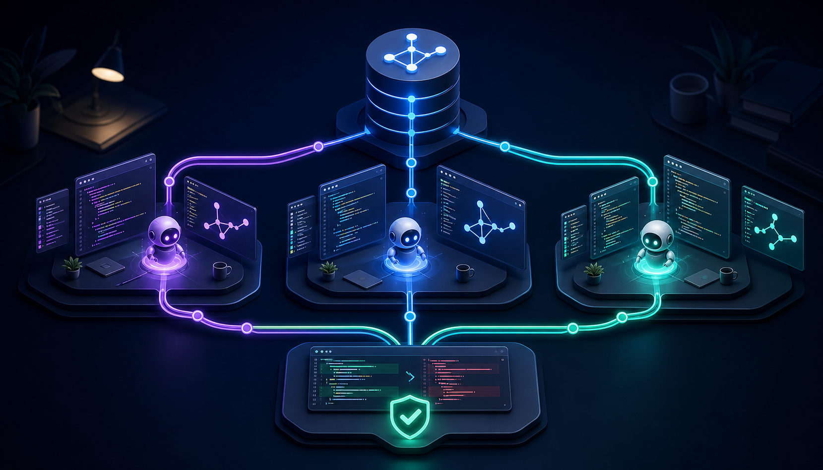 Parallel AI agents working in Git worktrees