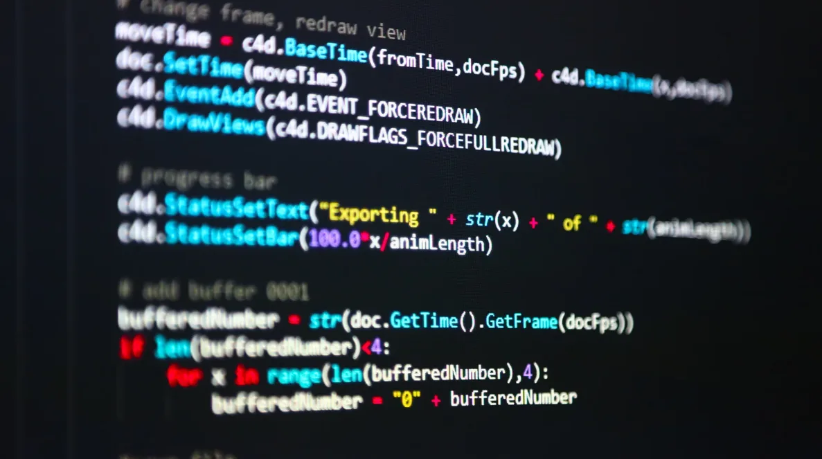 Python code and cybersecurity symbols representing scripting for security work